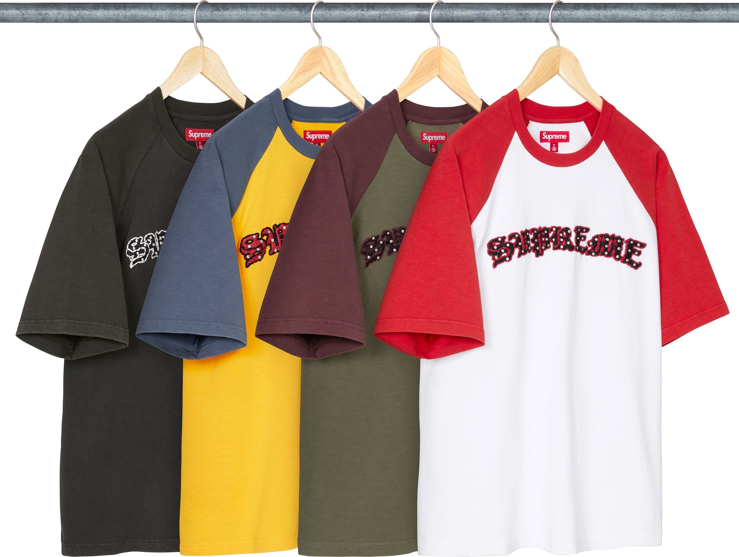Rhinestone Raglan S/S Top
